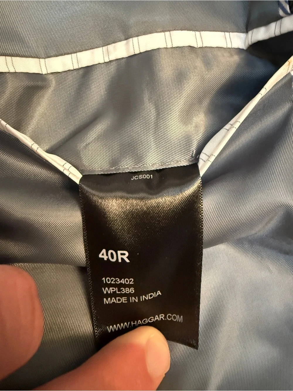 Haggar Men’s Tailored Fit Blazer Sport Coat Jacket 40R Black Gray/Blue/Brw Plaid